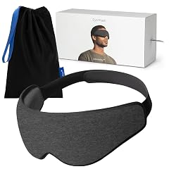 Ostrichpillow Eye Mask Sleep Mask for Men Women 100 Blackout No Pressure On Eyes Soft Breathable Adjustable Fit