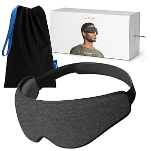 Ostrichpillow Eye Mask Sleep Mask for Men Women 100 Blackout No Pressure On Eyes Soft Breathable Adjustable Fit