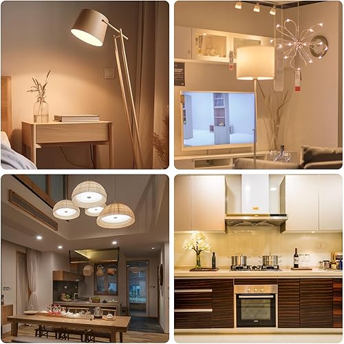 Miniatura 5 de Bombillas LED A19 equivalentes a 75 W, bombilla LED regulable, blanco brillante, 6000 K, 10 W, 900 lúmenes, base E26 (blanco luz diurna, paquete de