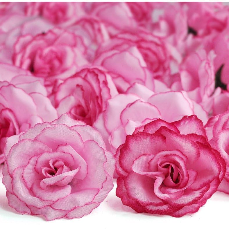 Freshheart 20pcs Artificial Big Rose Flower Heads Gradient Light Pink HS0008-14
