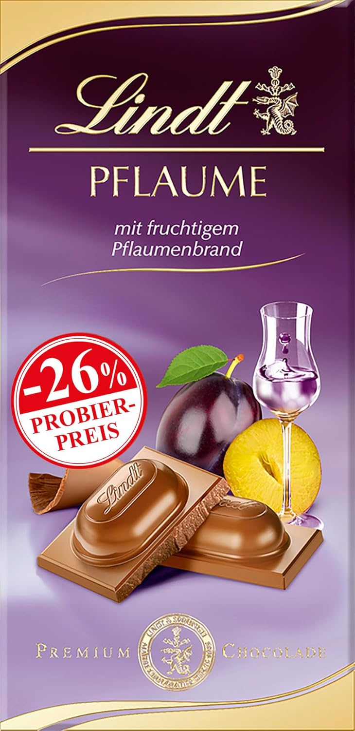 Lindt Schokolade Pflaume, Promotion | 100 g Tafel | Vollmilch ... Lindt Schokolade Pflaume, Promotion | 100 g Tafel | Vollmilch ...