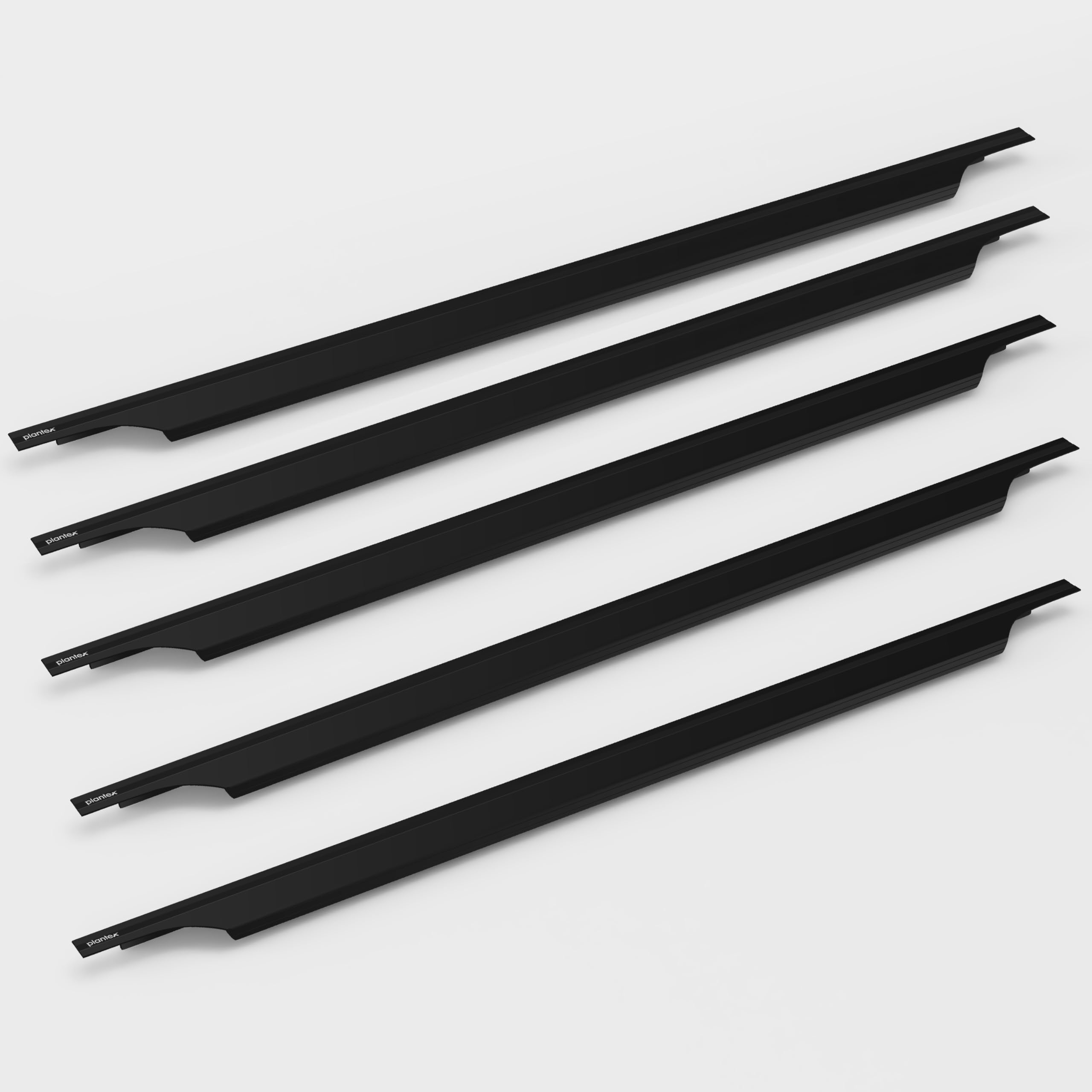 Plantex Profile Handles - Black Kitchen Drawer Pulls -24 Plantex Profile Handles - Black Kitchen Drawer Pulls -24