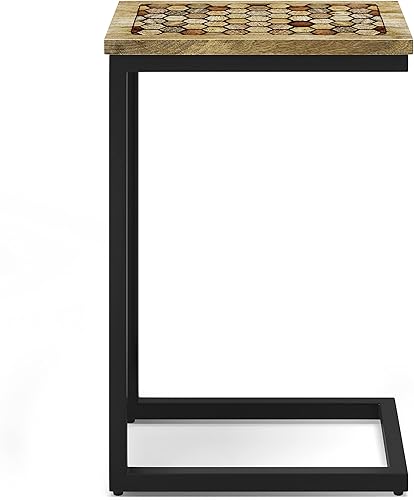 Miniatura 7 de SIMPLIHOME Davisville - Mesa auxiliar rectangular estilo bohemio C de madera maciza de mango de 11 pulgadas de ancho, totalmente montada para sala