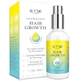 Luv Me Care Biotin Hair Growth Oil Hair Growth Serum for Thicker Longer Fuller Healthier Hair, Prevent Hair Loss & Thinning, All Natural Vitamin Rich Treatment, Women & Men, All Hair Types 1.7 oz