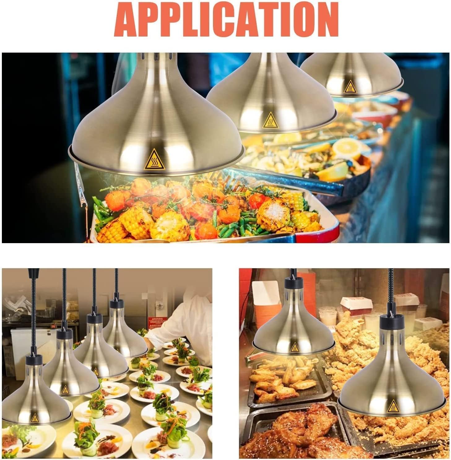 Lampe chauffante pour Buffet Lampe chauffante télescopique for Chauffe-Plats 60-180 cm