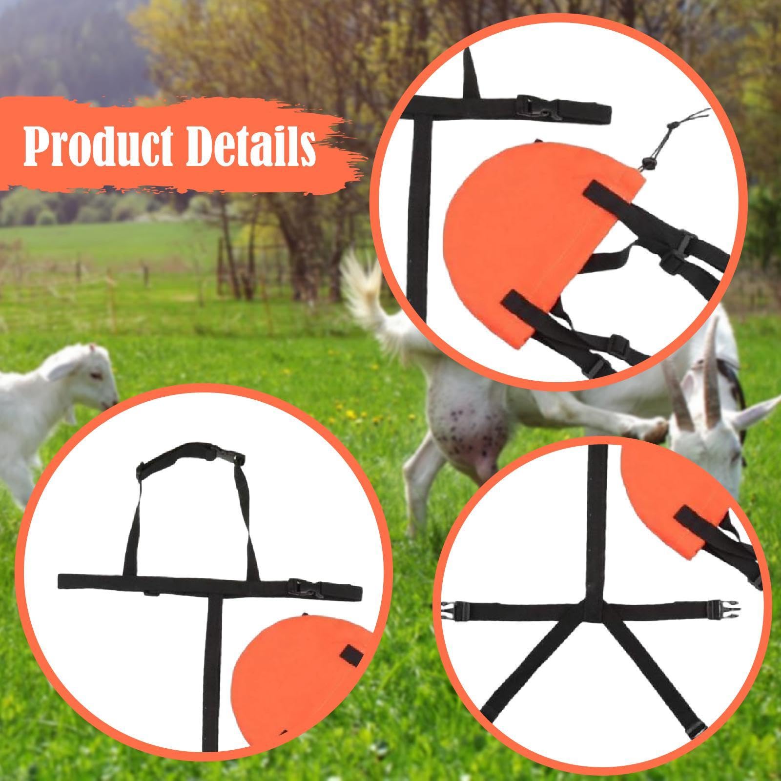 Perfeclan para Cabras, Correa de Pecho Ajustable, Suministros para Ganado, Bolsa para Sujetar Cabras