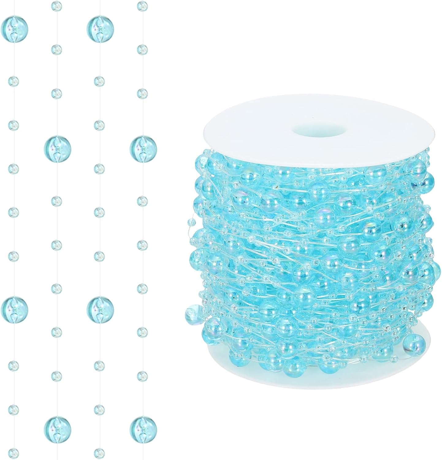 Blue String Chain Amazon.com: uxcell 98 Feet Pearl Garland, 8mm+3mm Pearl String Faux ...