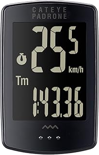CatEye Unisex's Padrone Stealth Wireless Cycle Computer, Black, One Size