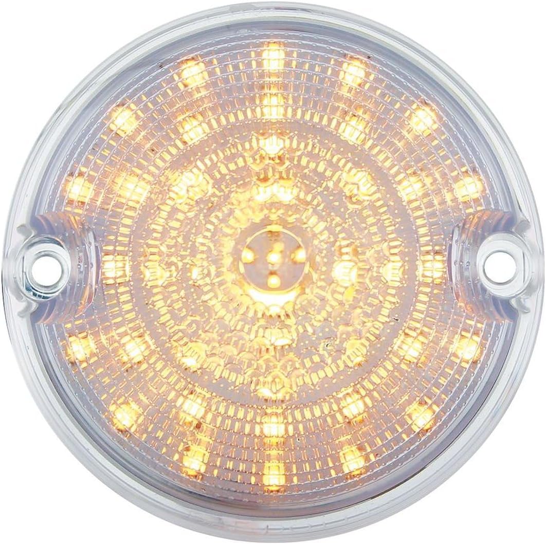 United Pacific 39 LED Parking Light, Amber LED & Clear Lens For 1955-57 Chevy Truck