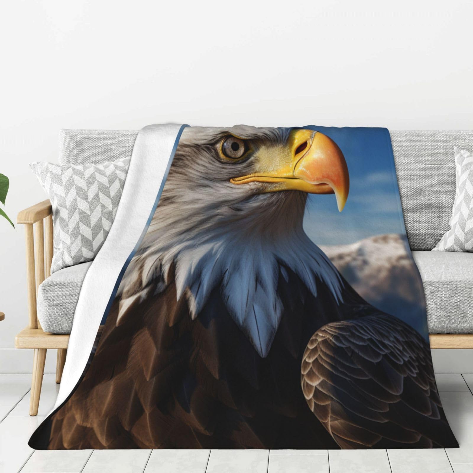Couverture aigle à tête blanche pour des soirées cocooning chaleureuses