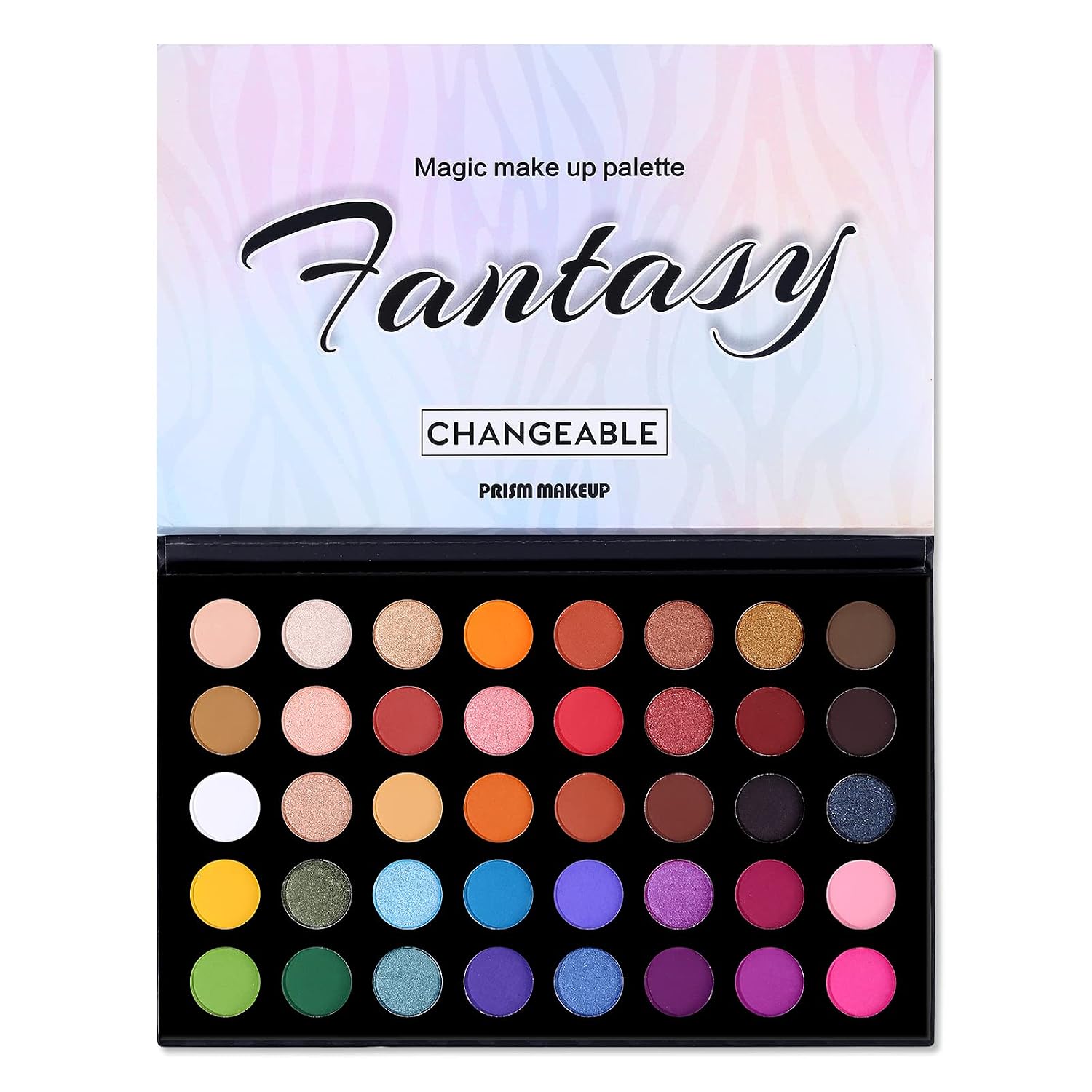 Pro 40 Shades Highly Pigmented Eyeshadow Makeup Palette, Natural Matte Shimmer Glitter Make Up Pallet - Long Lasting Blendable Waterproof Colorful Cosmetics Eye Shadows Kit