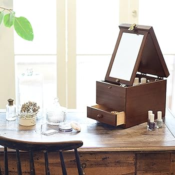 木製化粧箱 メイクボックス 日本製 茶谷産業 メイクボックス | ホームアクセサリー,コスメティックボックス