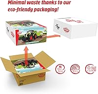 Vista 7 de Dickie 203739004ONL Claus Tractor + Trailer 65 cm Children's Toy Freewheel Mechanism Agricultural Vehicle Sound and Light Suitable for Ages 3