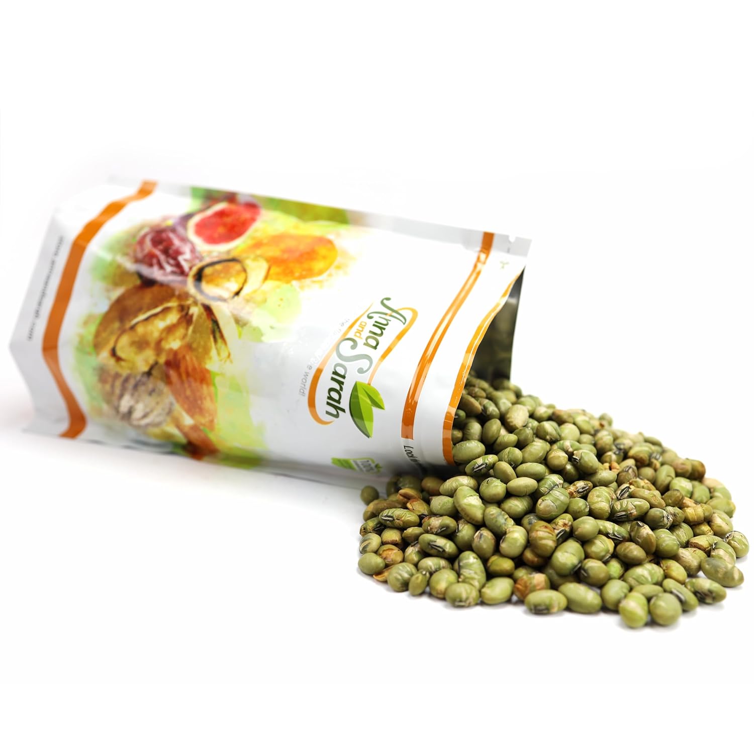 Anna and Sarah Dry Roasted Salted Green Edamame 2 Lbs. - Healthy diet snacks - Crunchy Dry Roasted Edamame Beans Snack - in Resealable Bag 32 Oz