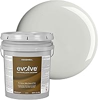 Vista 77 de EVOLVE Pintura e imprimación para interiores, cáscara de huevo (blanco alabastro), 1 galón, cobertura de una capa, excelente oculto, bajo contenido