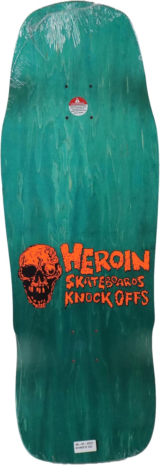 Heroin Skateboard Deck Nolan Knock Off 10.25" x 32" with Grip