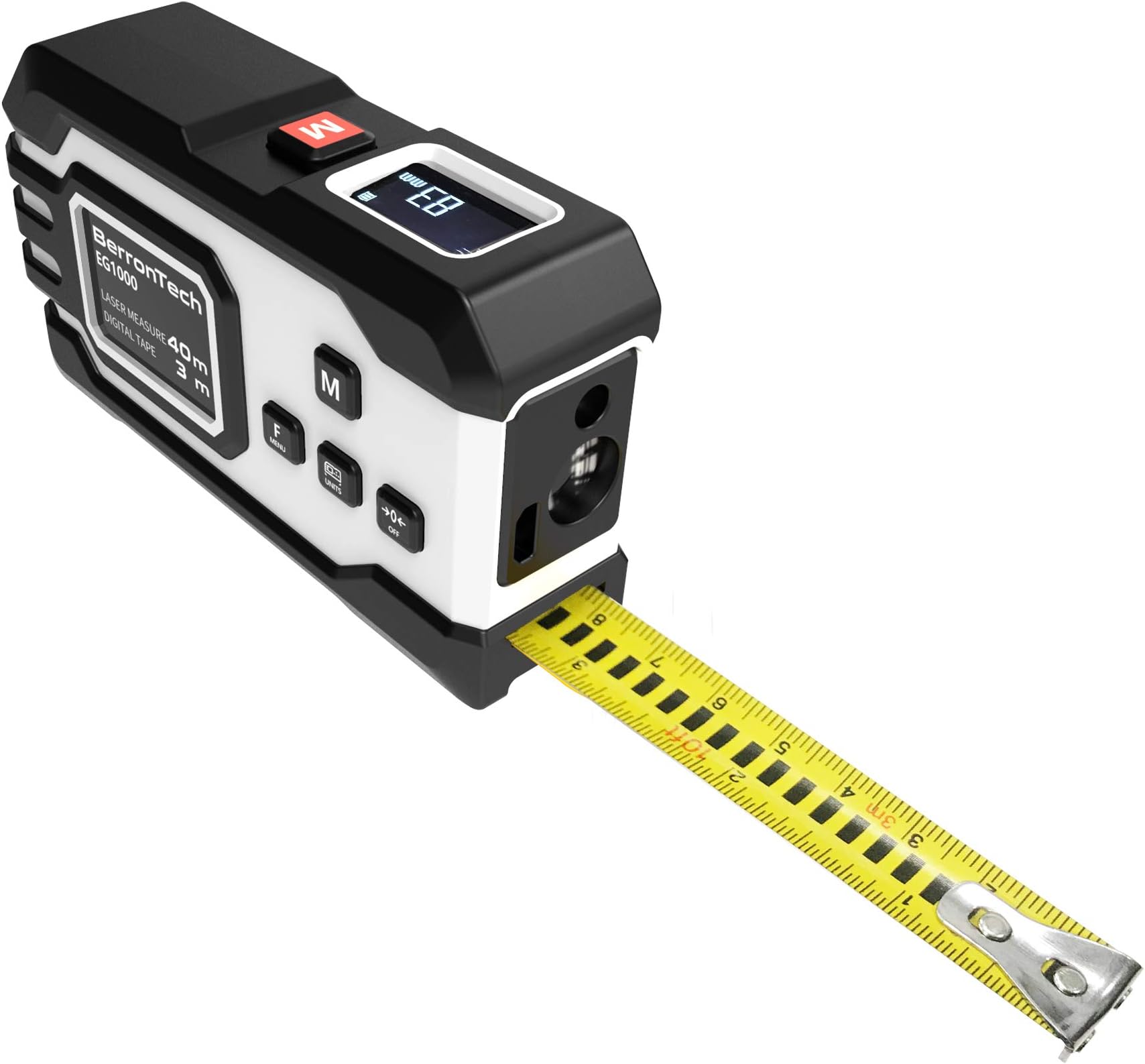 Bluetooth USB Rechargeable Digital Tape Measure Real-Time Dada 40M Rangefinder 3m Tape OLCD