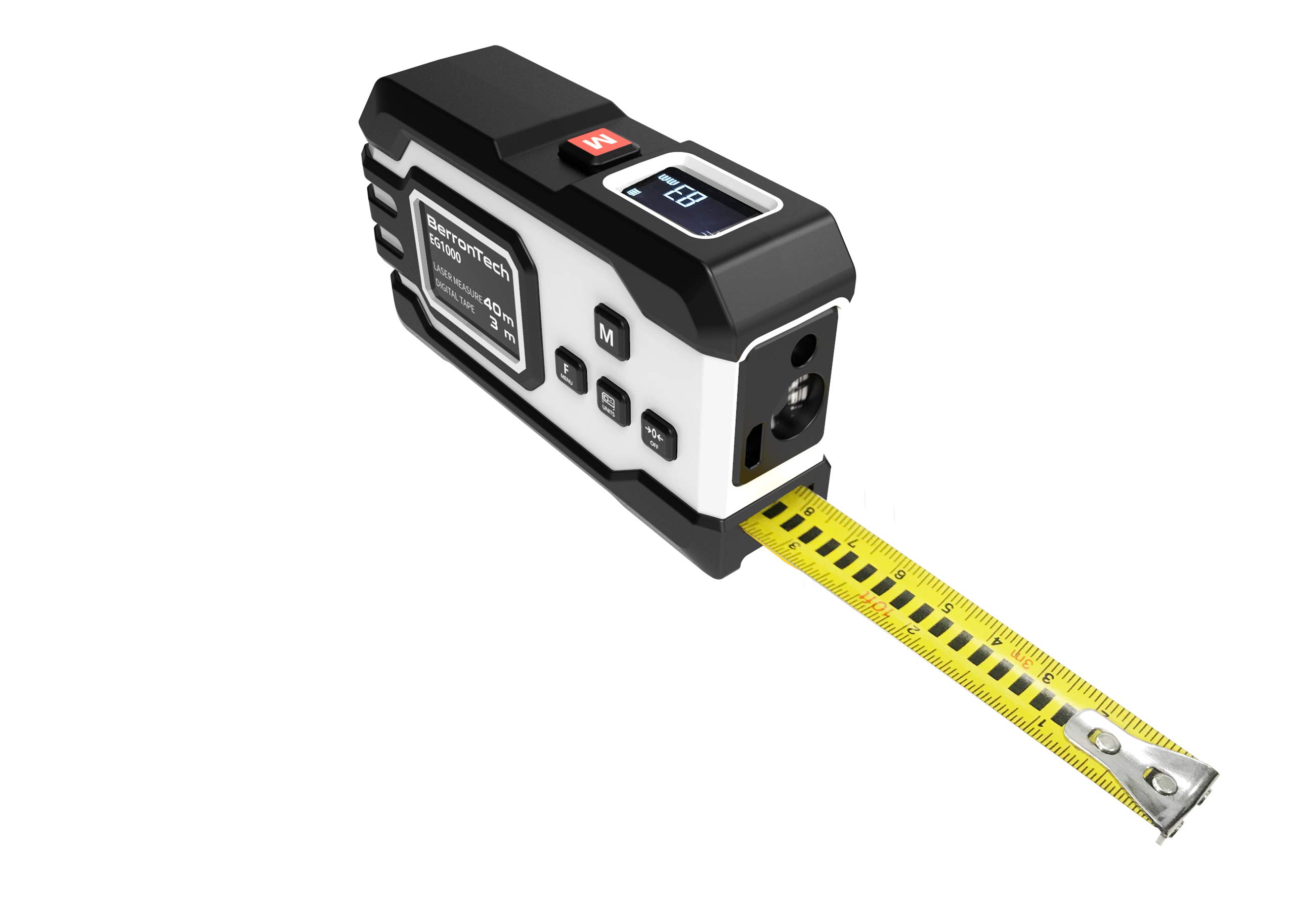 Bluetooth USB Rechargeable Digital Tape Measure Real-Time Dada 40M Rangefinder 3m Tape OLCD