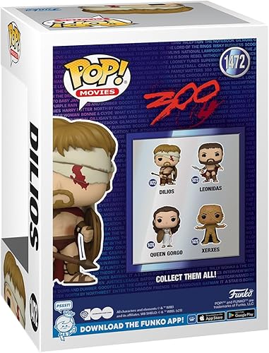 Miniatura 3 de Funko Pop! Movies: 300 - Aristodemus - Dilios - 300 The Movie - Figura coleccionable de vinilo - Idea de regalo - Producto oficial - para niños y