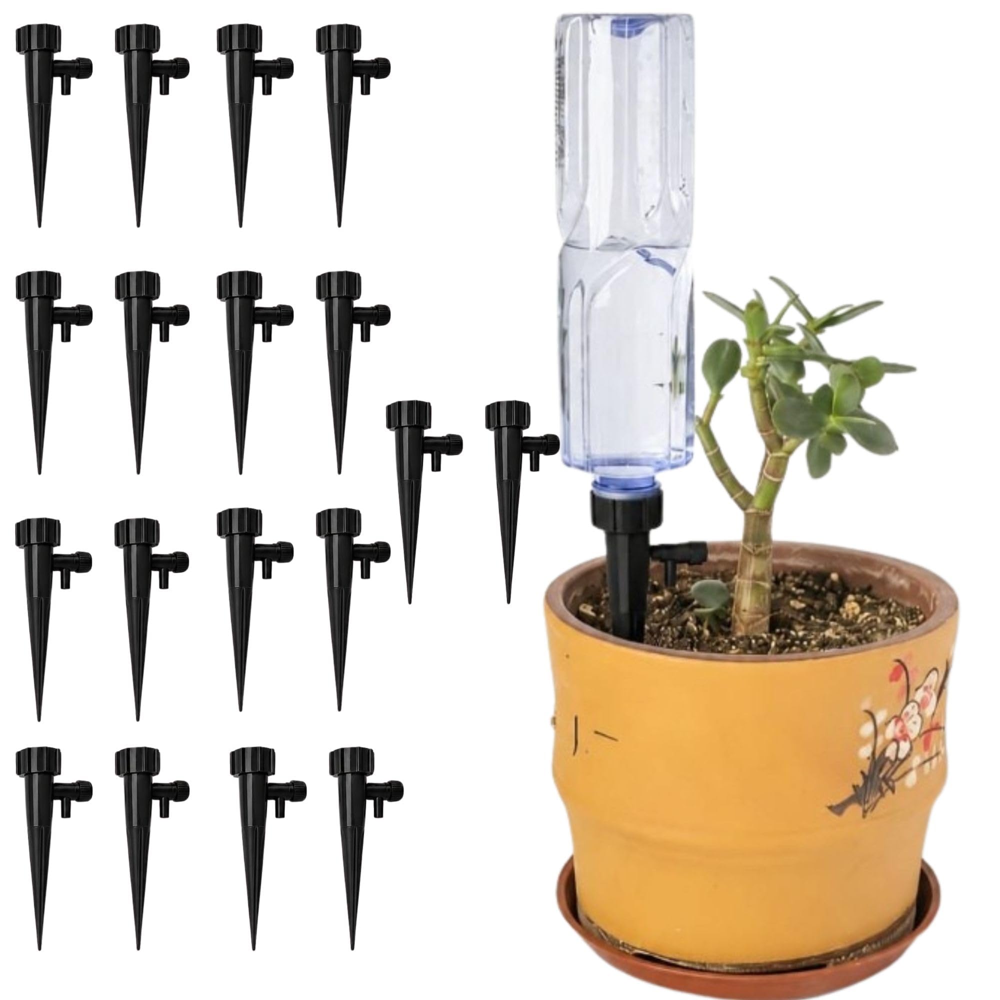 Automatic Drip Irrigation System Kit for Plants, Adjustable Self Watering Spikes, Slow Release Plant Watering Device, Garden Water Dripper for Indoor Outdoor Flower Pots, Vacation Plant-image-29