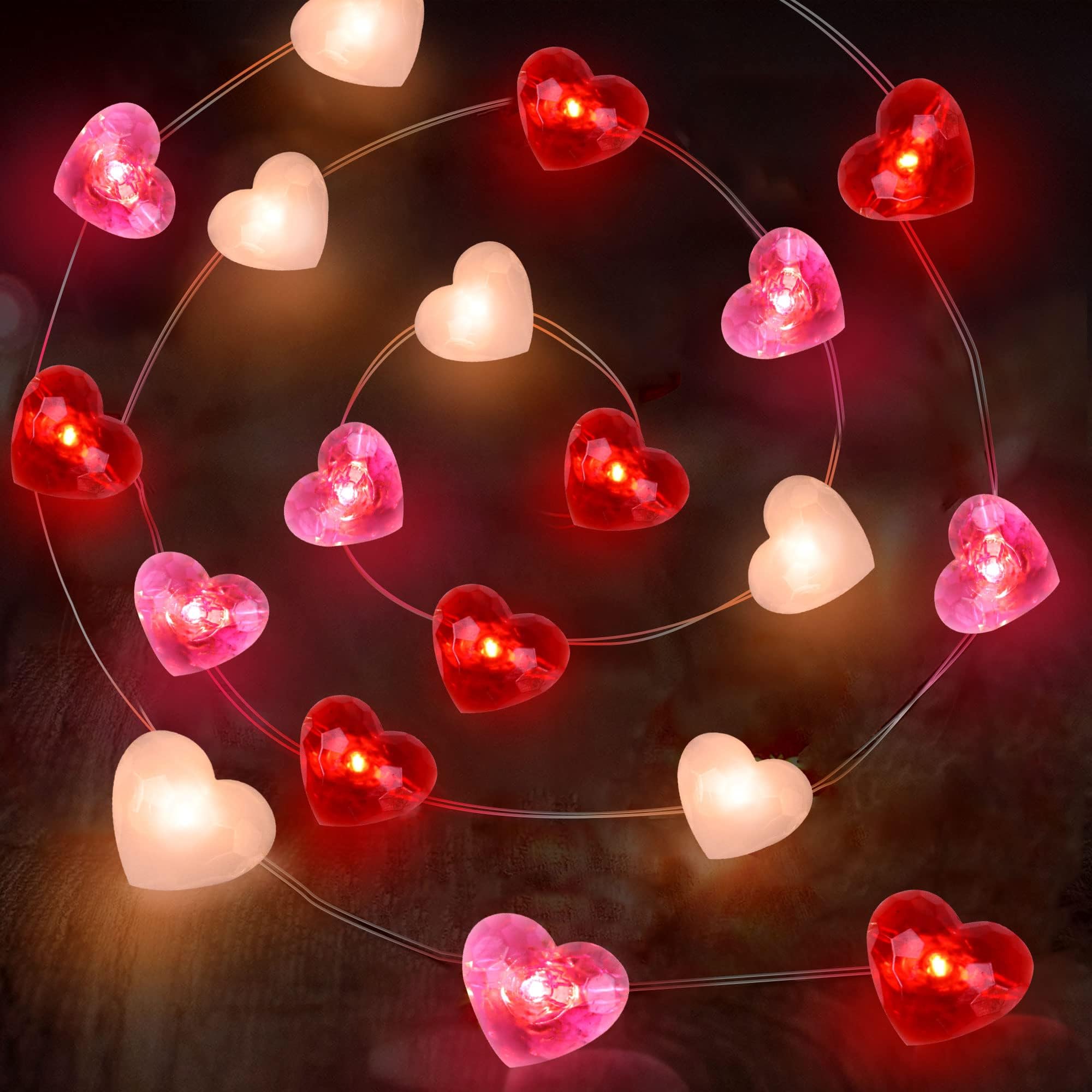 Amazon.com: Epesl Valentine’s Day String Lights Decorations : Home ...