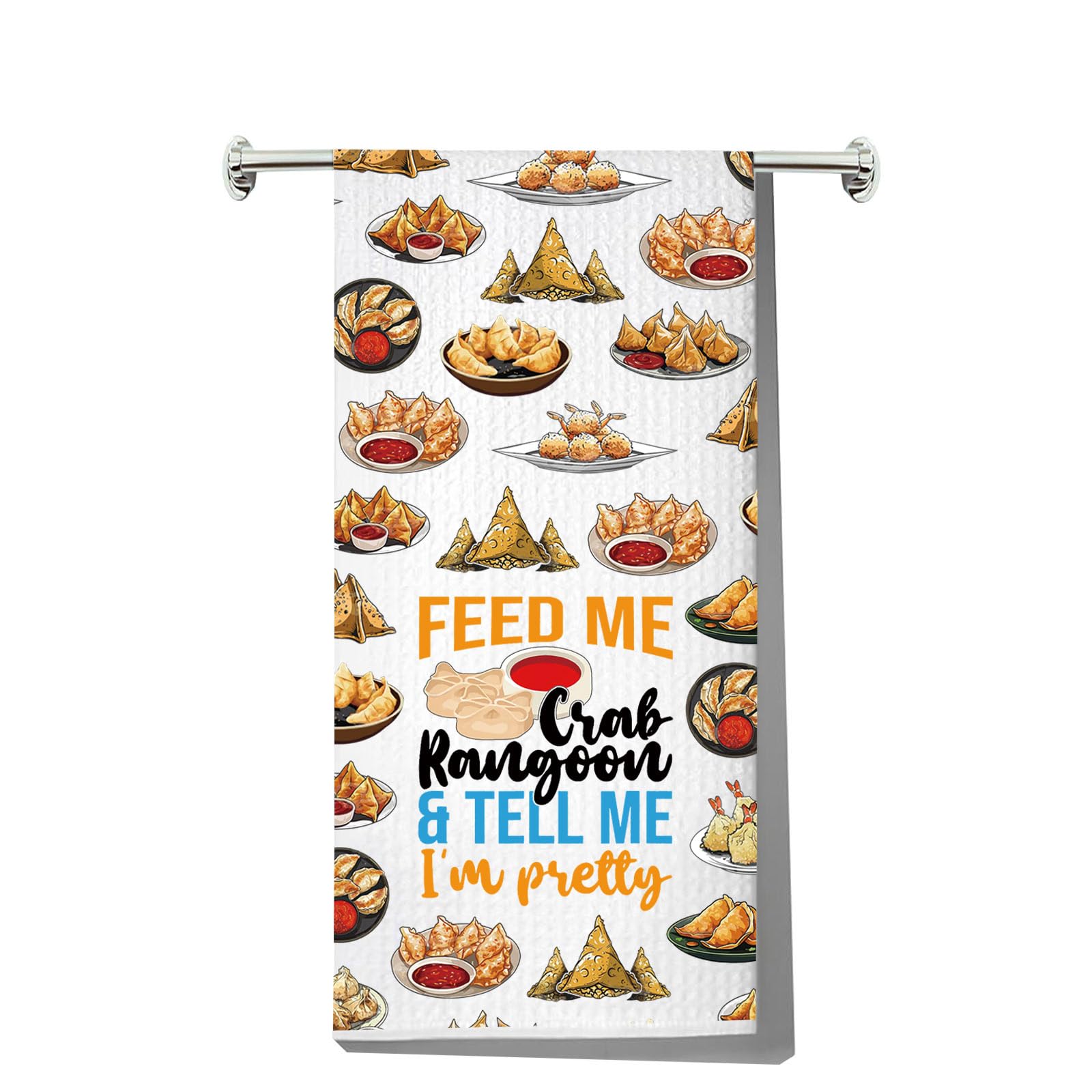 Serviette Crab Rangoons un cadeau de pendaison de crémaillère original pour cuisine
