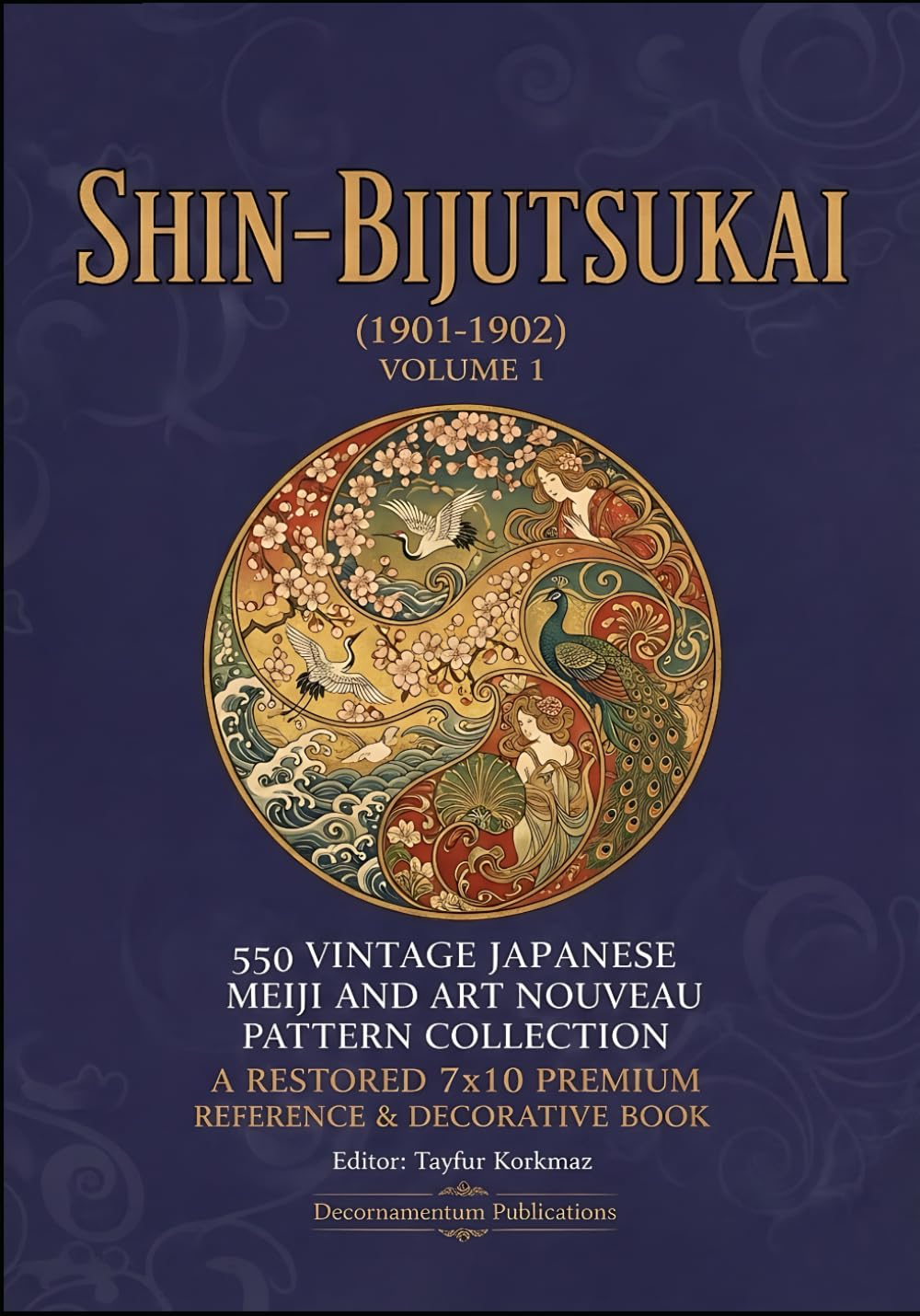 Shin-Bijutsukai Vintage Japanese Meiji Art Nouveau Pattern Book Album Motif Ornemental 1901