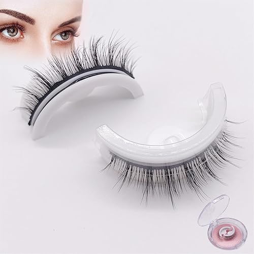 Miniatura 9 de Banrlopu - Pestañas autoadhesivas reutilizables de Banrlopu, 5 pares de pestañas autoadhesivas Glazyboo, pestañas autoadhesivas naturales para