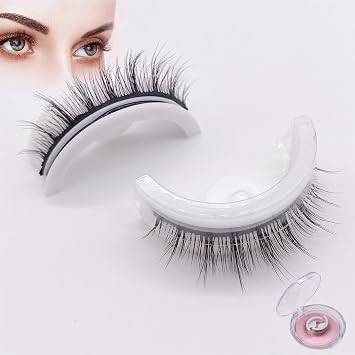 Reusable Self Adhesive Eyelashes, 5 Pairs Upgrade Lash Self-Adhesive Eyelashes Natural for Women No Glue 5pairs#naturalD