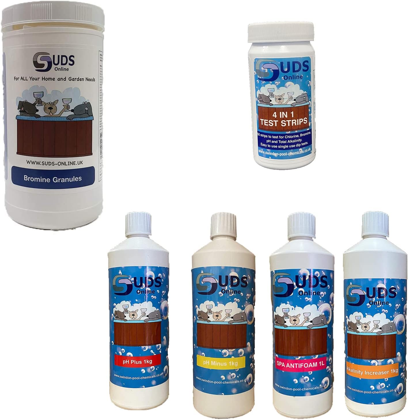 Large Bromine Starter Kit for Hot Tubs, Spas & Inflatable