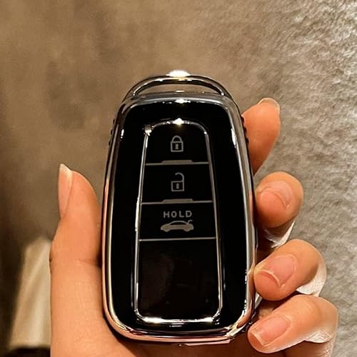 DOUKI Carcasa completa de TPU para llave de coche, para Toyota Prius Camry Corolla CHR C-HR RAV4 Land Cruiser Prado llavero accesorios