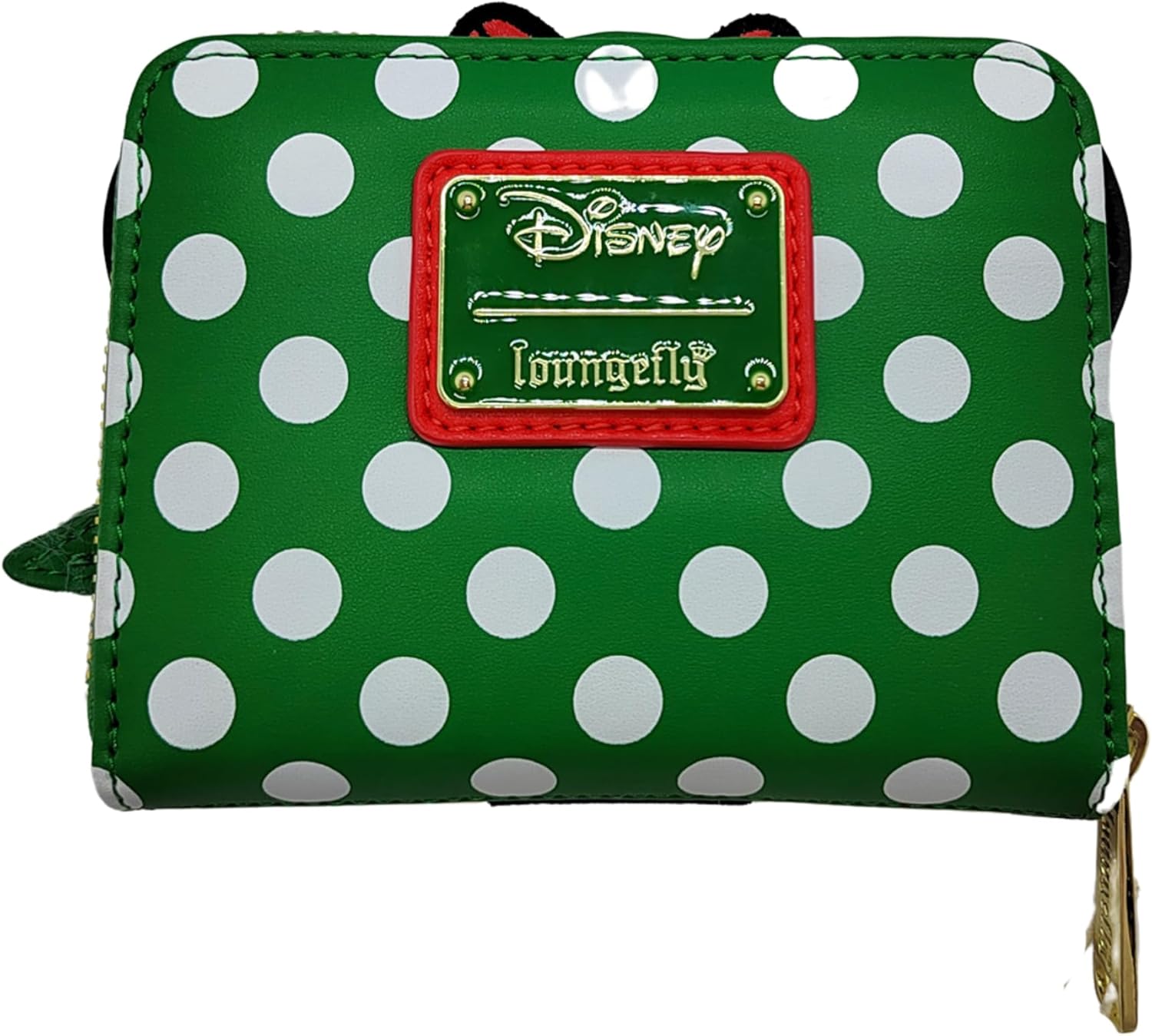 Loungefly Disney Minnie Mouse Elf Cosplay Polka Dot Christmas Wallet - Image 2