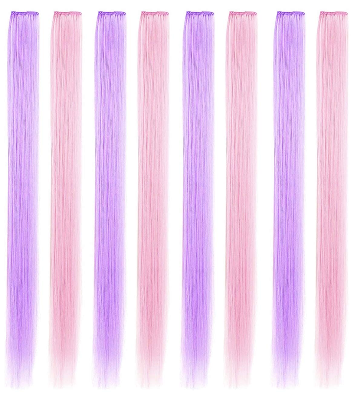Light pink, light purple