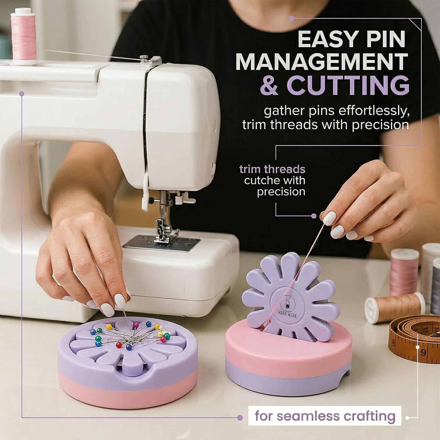 gblckadof Purple Thread Cutter Tool and Quilting Snippers and Gadget image 5