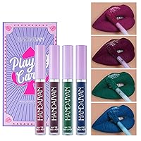 Vista 1 de Kit de maquillaje de lápiz labial líquido mate, de larga duración, impermeable, antiadherente, juego de brillo de labios mate, juego de maquillaje