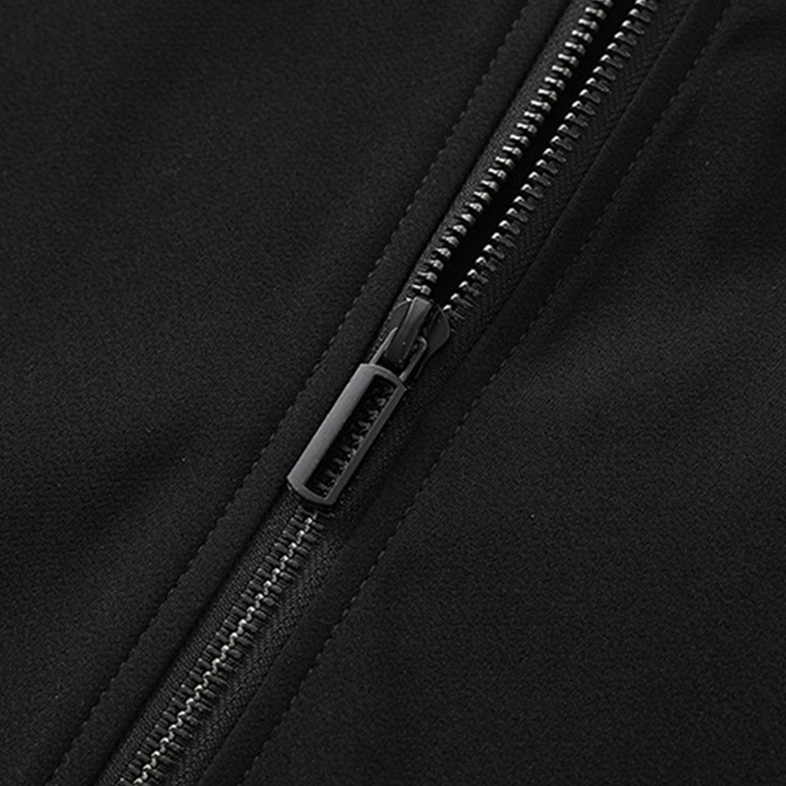 Chubasquero para hombre con capucha y cremallera | Chaqueta cortavientos ligera para actividades al aire libre y ocio en estilo deportivo