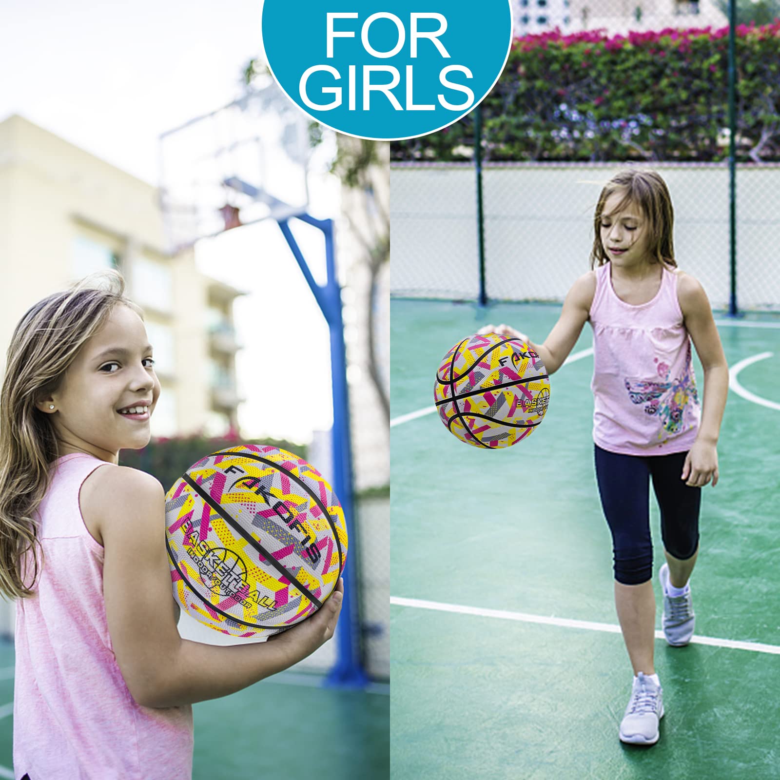 Balón de baloncesto para niños, tamaño 3, tamaño 5, tamaño 7, baloncesto al aire libre en interiores y callejeros, entrenamiento de arena, adultos, principiantes, pelotas de baloncesto