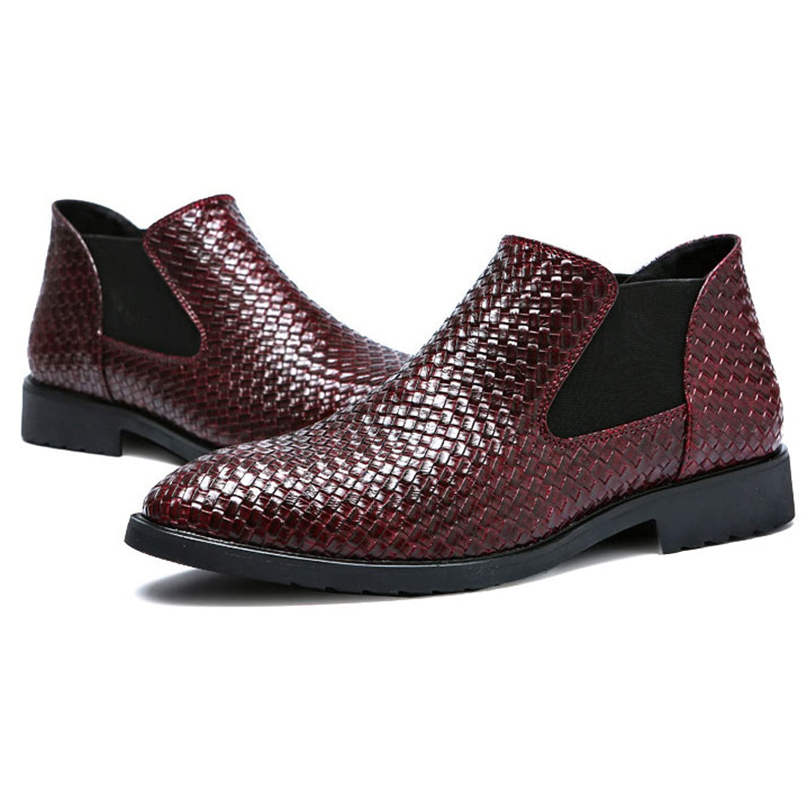 Stivaletti Chelsea da Uomo Stivaletti Estivi Stivaletti Intrecciati Scarpe Casual Taglia 38-46 EU