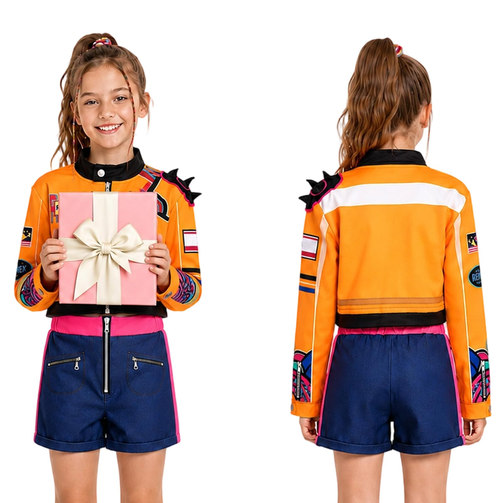 shyhand Girl Pop Singer Anime Cosplay Costume Fancy Outfit Kids 3pcs Set