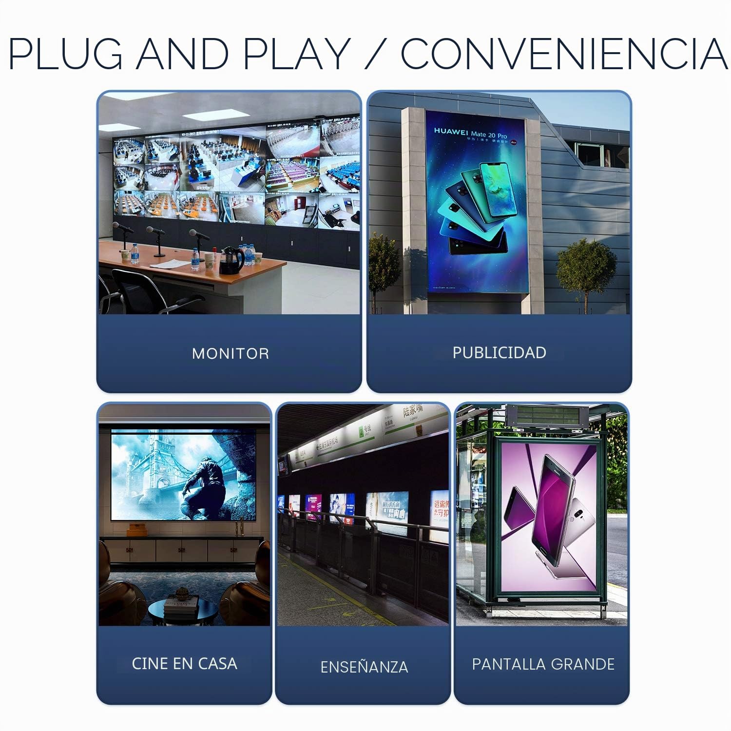 PWAYTEK Extensor KVM HDMI 1080p@60Hz y 3D, transmisión hasta 50m (164ft) por cable Cat5e/Cat6/Cat7, control remoto de ratón y teclado, conjunto emisor y receptor (Gris)
