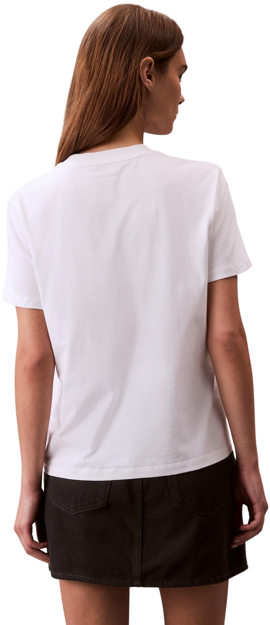 Calvin Klein Donna T-Shirt Maniche Corte Logo Classic Regular Fit