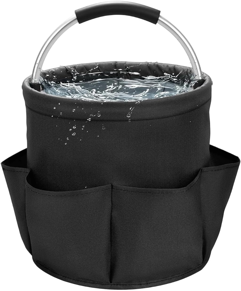 17L Foldable Waterproof Cleaning Supply Caddy with 6 Pockets