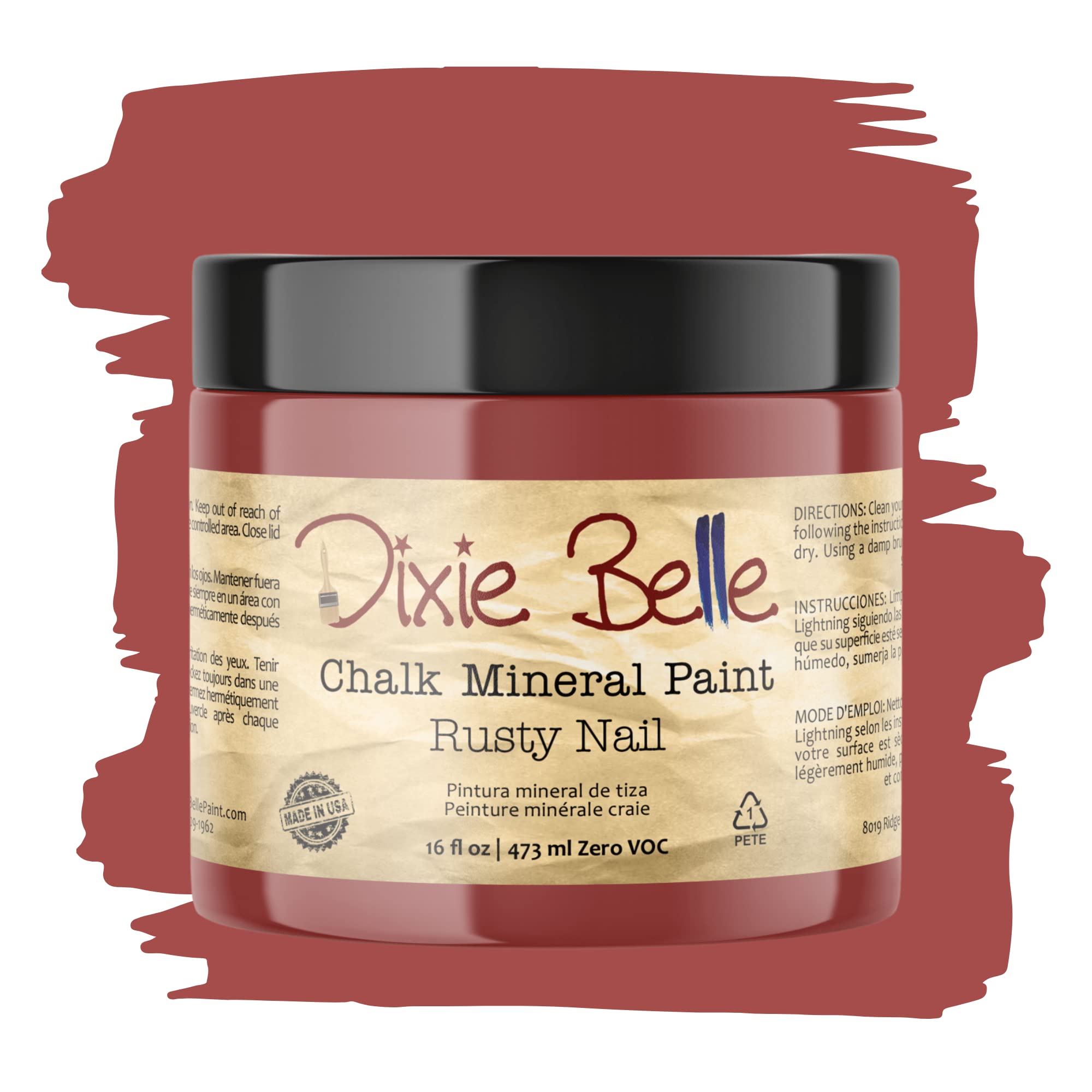 Dixie Belle Paint Company Chalk Finish Furniture Paint - Caviar (32oz) - Matte Black Chic Chalk Mineral DIY Furniture Paint — view 83