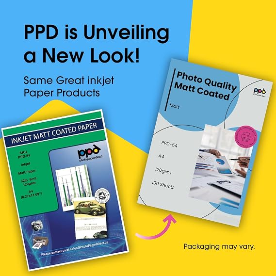 PPD A4 Inkjet 120 G Matt Coated -100 Sheet
