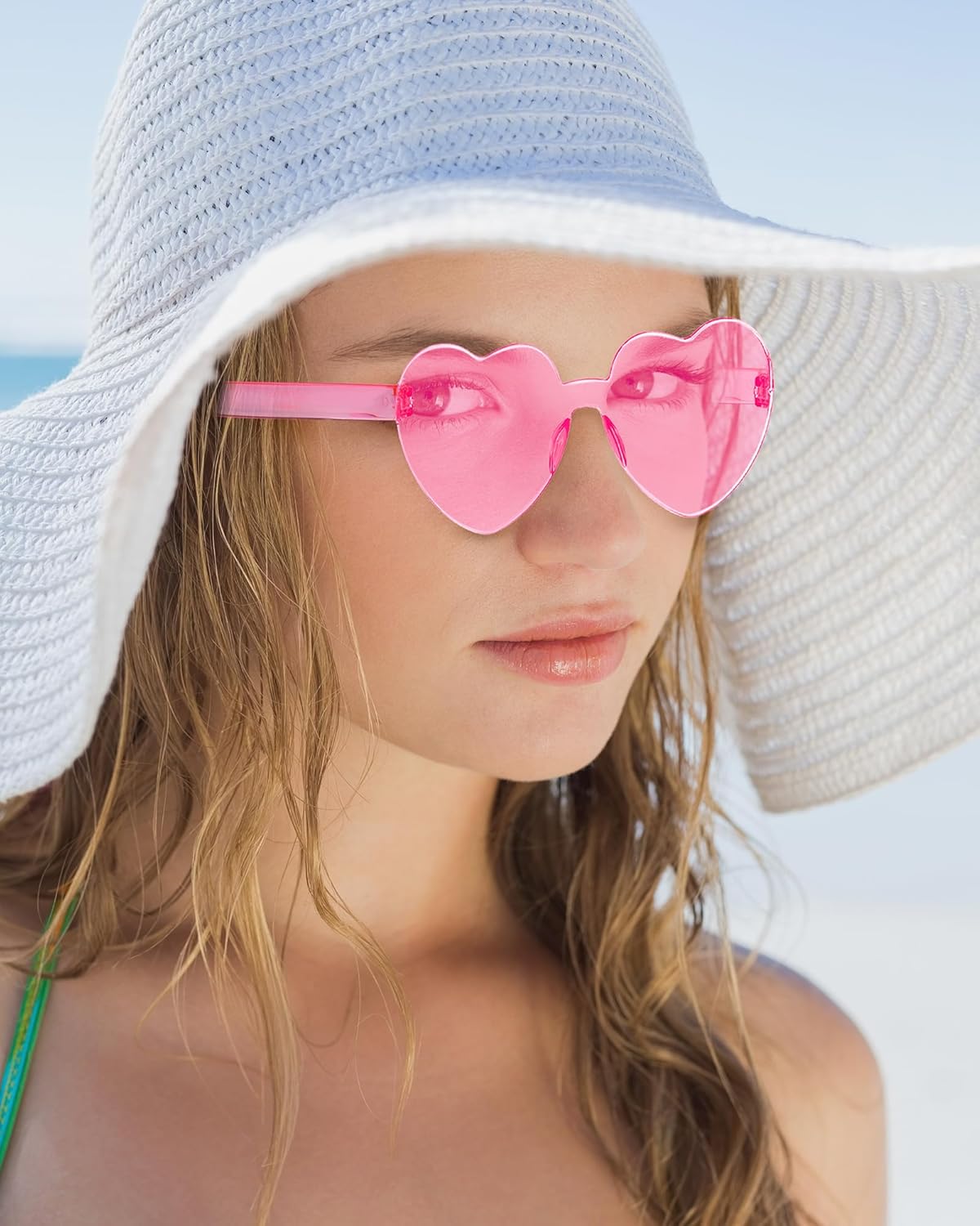 30 Pairs Heart Sunglasses Party Favors Colorful Heart Shaped Glasses Bulk for Valentines Day Bachelorette Galentines - Image 5