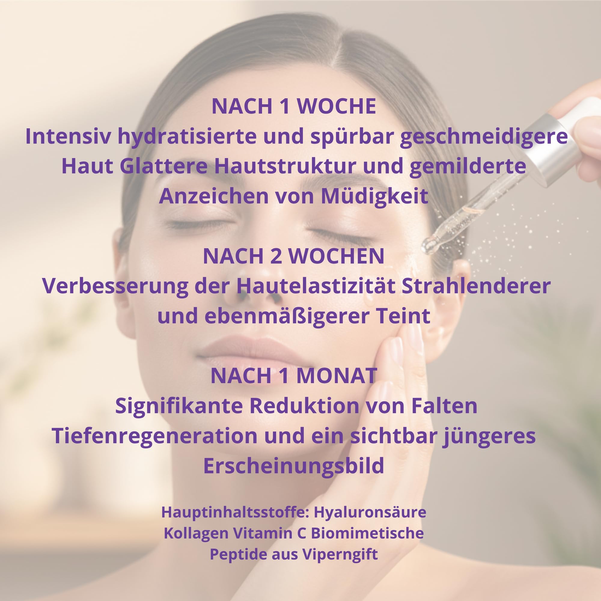 Antifalten-Gesichtsserum mit intensivem Botox- und Filler-Effekt 30ml | Sofort-Lifting und Anti-Aging mit Viperngift-Peptiden, Hyaluronsäure und Vitamin C | NaturaPuras | Dreifache Hyaluronsäure, Vitamin C, sofortiger Botox-Lifting-Effekt, biomimetische P