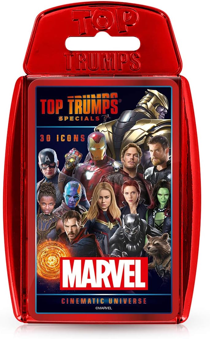Marvel Cinematic Universe Special Card Game, Play with Black Widow, Iron Man, Black Panther, Thanos and Loki, Educational makes a great gift for ages 12 plus