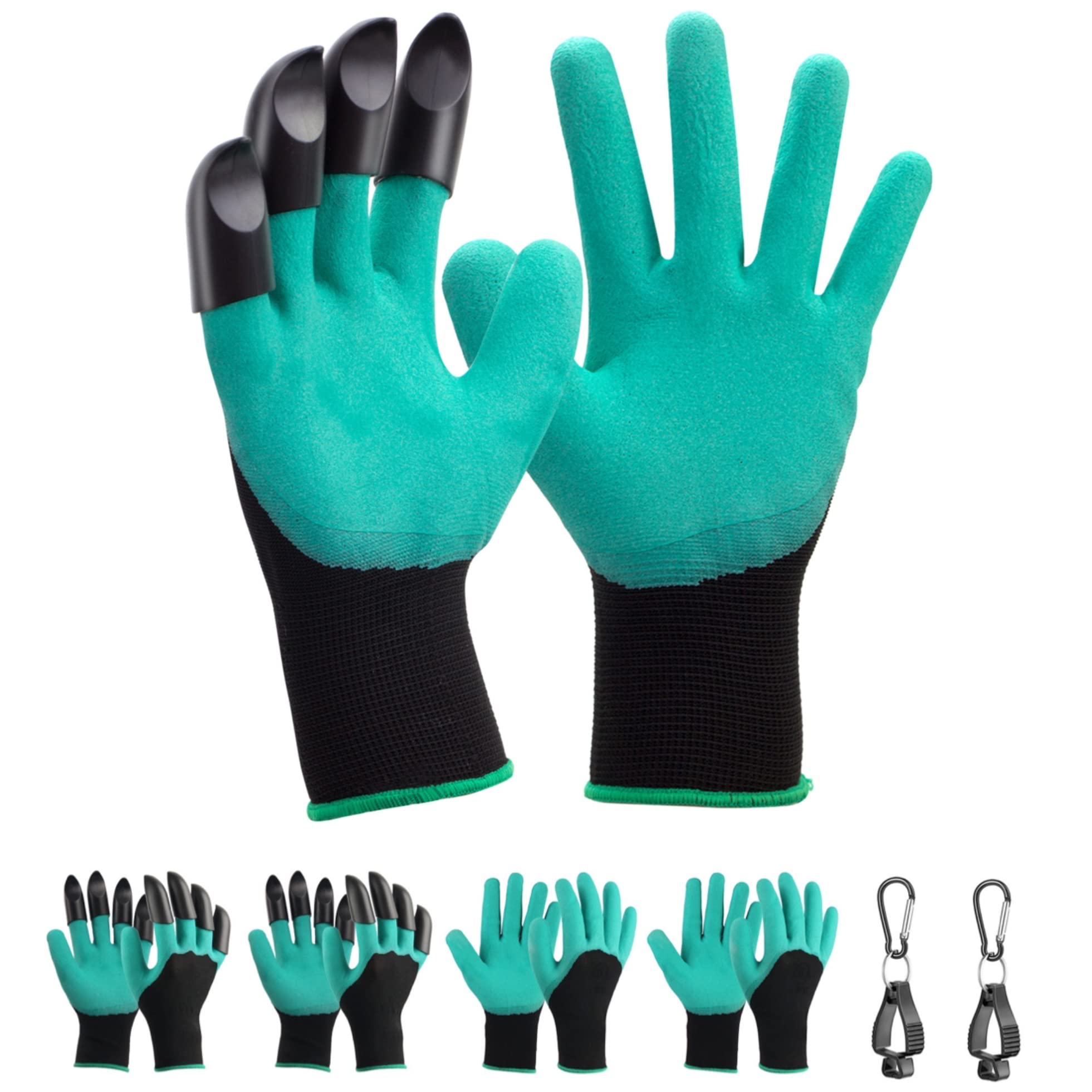 Gardening Gloves With Claws 4 Pairs Garden Yard Gardener Outdoor Work Gloves Gift For Men And Women