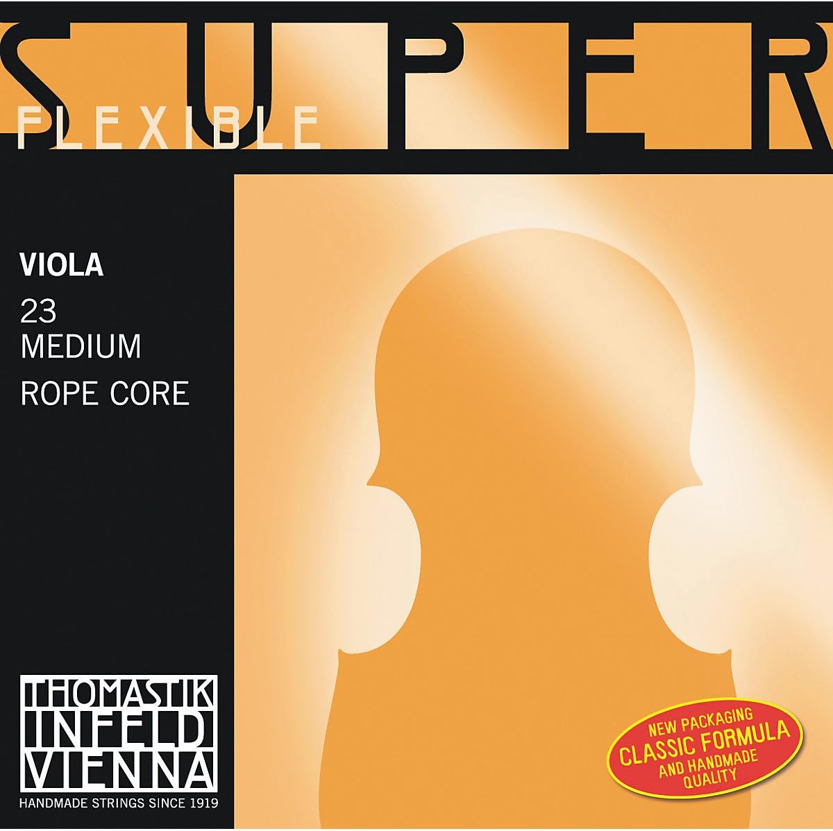 Thomastik-Infeld 23 Super Flexible Viola Complete Set String, 4/4 Size, Steel Core Chrome Wound