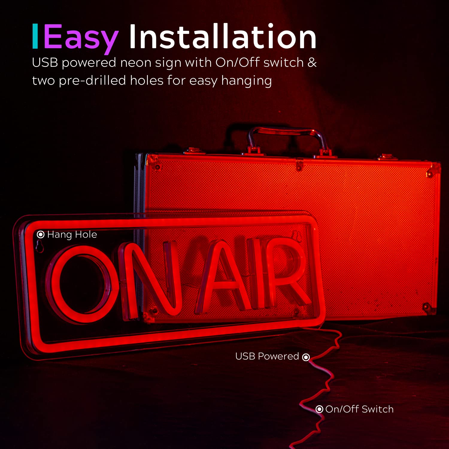 Amazon.co.jp: ON AIR ネオンサイン - ライブオンエアサイン